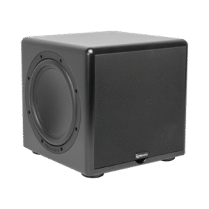 Subwoofer compacto de 12 in | 2 radiadores pasivos | amplificador interno de 350W Subwoofer compacto de 12 in | 2 radiadores pasivos | amplificador interno de 350W
