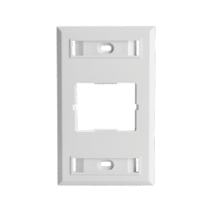 Placa de Pared CT, Para un Acoplador, Color Blanco
