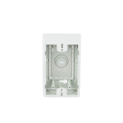 Caja de Montaje Superficial, Para Placas de Pared (Face Plates), Color Blanco