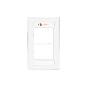 Placa de Pared CT, Para dos Acopladores, Color Blanco