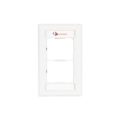 Placa de Pared CT, Para dos Acopladores, Color Blanco Placa de Pared CT, Para dos Acopladores, Color Blanco