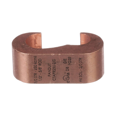 Conector de compresión a tierra de cobre Panduit CTAPR2/0-2-L 50Pz Conector de compresión a tierra de cobre Panduit CTAPR2/0-2-L 50Pz