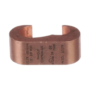 Conector de compresión a tierra de cobre Panduit CTAPR2/0-2/0-L, 50Pz