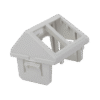 Adaptador para Placa de Pared CT, de dos salidas, Angulado, color blanco