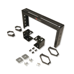 Rack Abierto, Con Montaje para Charola Porta Cables, Para Uso Como Punto de Consolidación, 4UR, Color Negro Rack Abierto, Con Montaje para Charola Porta Cables, Para Uso Como Punto de Consolidación, 4UR, Color Negro