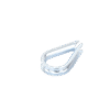 Cuello/ Guardacabo/ Rozadera para Cable de 1/4" de Acero Galv. por Inmersión.