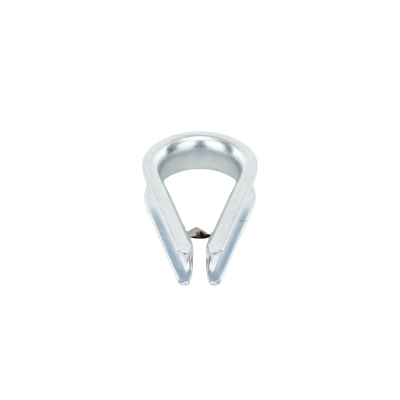 Guardacabos/cuello 1/4" acero con electro galvanizado. Guardacabos/cuello 1/4" acero con electro galvanizado.