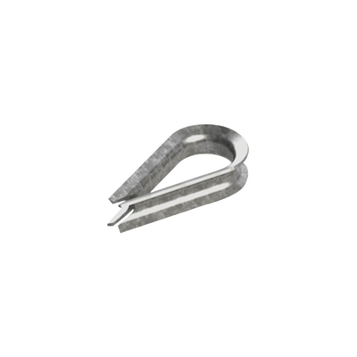 Guardacabos/cuello 1/4" acero con electro galvanizado. Guardacabos/cuello 1/4" acero con electro galvanizado.