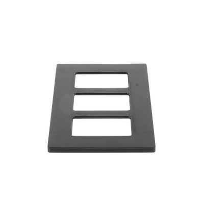 Placa de pared 3 espacio, para atenuador (dimmer), switch ó control remoto PICO inalámbrico.