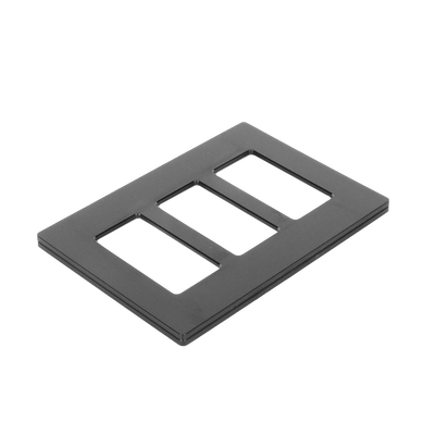 Placa de pared 3 espacio, para atenuador (dimmer), switch ó control remoto PICO inalámbrico.