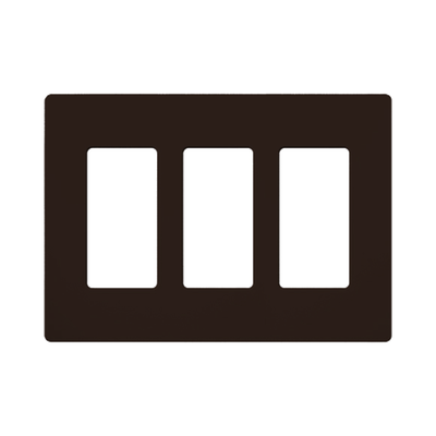 Placa de pared 2 espacio, para atenuador (dimmer), switch ó control remoto PICO inalámbrico.