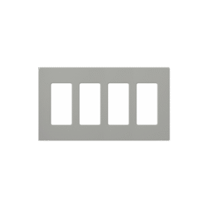 PLACA DE PARED COLOR GRIS, 4 ESPACIOS