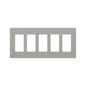 PLACA DE PARED COLOR GRIS, 5 ESPACIOS