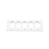 Placa de pared 5 espacios, para atenuador (dimmer), switch ó control remoto PICO inalámbrico