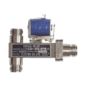 Relevador Coaxial para Antena SPDT, 10-14 Vcc (12 Vcc Nom.), 160 mA, 500 Watt a 1 GHz. Relevador Coaxial para Antena SPDT, 10-14 Vcc (12 Vcc Nom.), 160 mA, 500 Watt a 1 GHz.