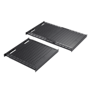 Charola Ventilada de Instalación sin Herramienta, Para Rack o Gabinetes de 4 Postes, Ajustable de 900 a 1200 mm de Profundidad, De Acero, Color Negro Charola Ventilada de Instalación sin Herramienta, Para Rack o Gabinetes de 4 Postes, Ajustable de 900 a 1200 mm de Profundidad, De Acero, Color Negro