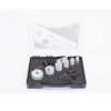 Kit de broca sierras (3/4 - 2 1/4 in) incluye 6 piezas de broca sierras, 2 adaptadores y resorte de expulsión.