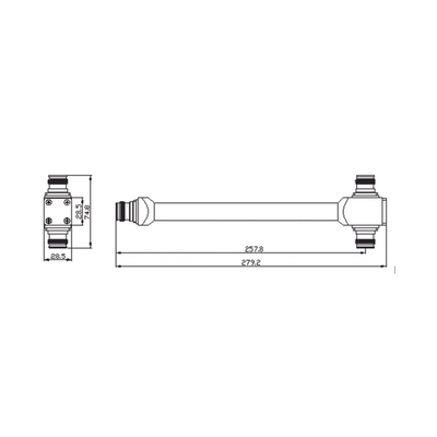 DIVISOR REACTIVO DE 2 VIAS 575-2700mhZ 300W -161dBc 4.3-10 IP68