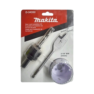 Juego para instalación de cerraduras con broca sierra bi-metal y juego de brocas tipo manita (bim 2-1/8”, adaptador con broca piloto plano (1x6”). Juego para instalación de cerraduras con broca sierra bi-metal y juego de brocas tipo manita (bim 2-1/8”, adaptador con broca piloto plano (1x6”).