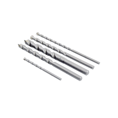 Juego de 5 Pzas. de Broca para Concreto, Zanco Recto (3/16", 1/4", 5/16", 3/8" y 1/2"). Juego de 5 Pzas. de Broca para Concreto, Zanco Recto (3/16", 1/4", 5/16", 3/8" y 1/2").