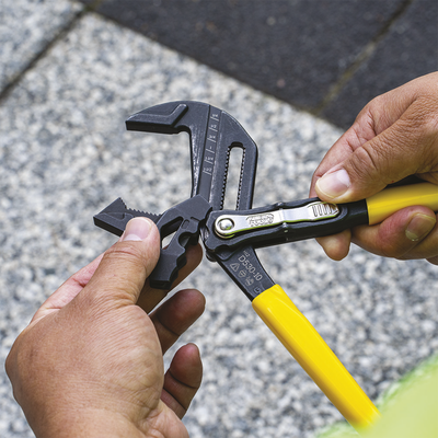 Llave de Pinzas Inglesa y Perico de 10" (25.4 cm). Multiusos de Rápido y Fácil Intercambio. Ver Video Anexo