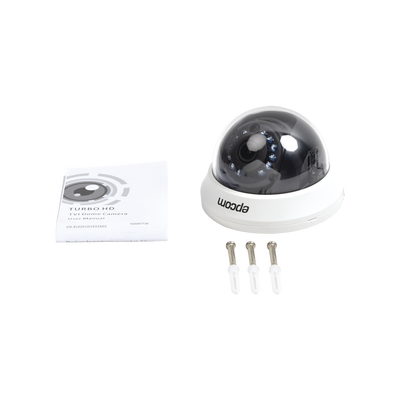 Domo TURBOHD 2 Megapixeles (1080p) / Gran Angular 92° / Lente 2.8 mm / IR Inteligent 20 mts / Interior