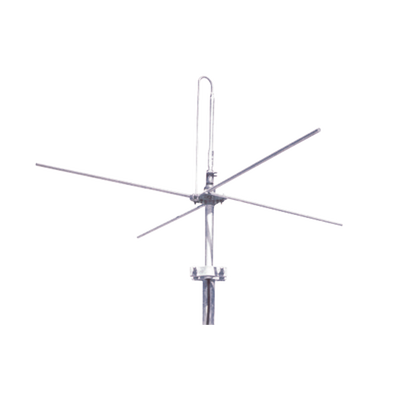 Antena Base VHF, con Plano de Tierra, Rango de Frecuencia 144-174 MHz.