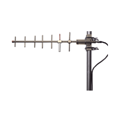 Antena Base Direccional 806-869 MHz, diseño robusto, protección contra hielo.
