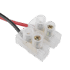 Cable de Alimentación con Conector Macho a Bloque de Terminal Atornillable / Calibre 18 AWG / Longitud 28.5 cm / Ideal para alimentacion de Cámaras.