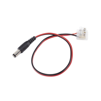 Cable de Alimentación con Conector Macho a Bloque de Terminal Atornillable / Calibre 18 AWG / Longitud 28.5 cm / Ideal para alimentacion de Cámaras.