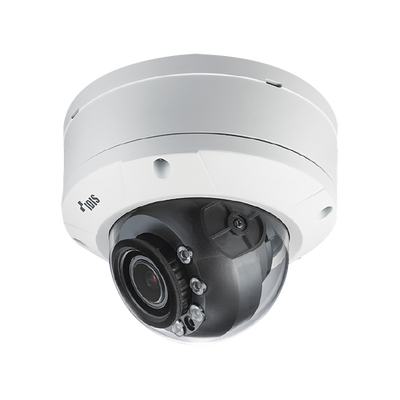 Cámara IP Domo 2 Megapixel (1080p) | Antivandalica IK10 | Audio de Dos Vías | Alarma I/O | PoE/12 Vcc | IR 30m | MicroSD | ICR | WDR | Lente Motorizado (4.4mm-10mm)