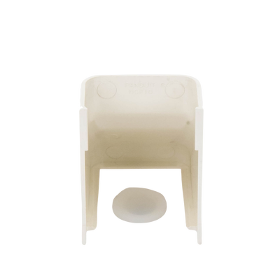 Conexión para techo falso/entrada, para uso con canaleta LD10, material ABS, Color Blanco Mate Conexión para techo falso/entrada, para uso con canaleta LD10, material ABS, Color Blanco Mate