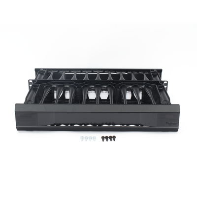 Organizador de Cables Horizontal CableTek, Sencillo (Solo Frontal), Para Rack de 19in, 2UR Organizador de Cables Horizontal CableTek, Sencillo (Solo Frontal), Para Rack de 19in, 2UR