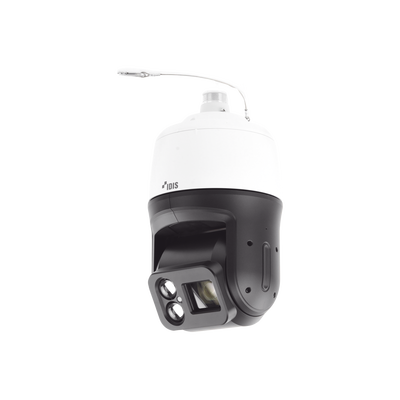 Cámara DOMO PTZ IP 2MP | 36X de Zoom | 350m IR | Estabilizador Digital de imagen DIS | WDR Real 120 dB | Exterior IP66 | IK10 | Alarma E/S | Audio de Dos Vias | High-PoE/24VCA | ICR