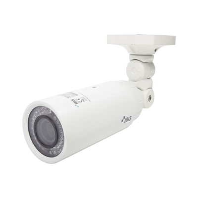 Cámara IP Bala con Calefactor 2MP, Lente Varifocal MOTORIZADO 3-10mm, Para Exterior, Entrada/Salida de Audio y Alarma, WDR 120dB, IR 30m