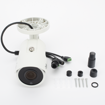 Camara Bala IP 5MP | LENTE MOT 2.7 - 13.5 MM |Compatible Con Terceros | API , Onvif Profile S/T | IK10 IP67 | 30M IR | H.265 | SOPORTA E/S ALARMA| SOPORTA E/S AUDIO