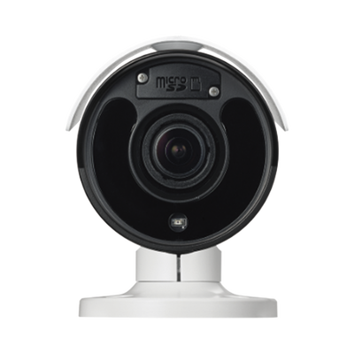 Cámara Bala IP de 2 Megapíxeles | Audio bidireccional | Alarma I/O | IK10/ Exterior IP67 | MicroSD | Audio de Dos Vias | WDR | Cumple con NDAA