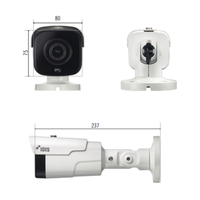 Bala IP 8 MP | IK10/IP67 | IR 40 M | Entrada/Salida de Alarma | POE | Audio de Dos Vias | MicroSD (256 GB)