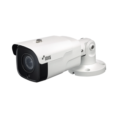 Bala IP 8 MP | Lente Varifocal | IK10/IP67 | Entrada/Salida de Alarma | POE | ICR Dia/Noche | MicroSD (256 GB) | Analiticos Embebidos | Cumple con NDAA
