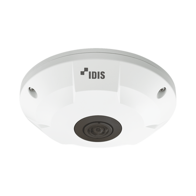 Fisheye 5 Megapixeles | Camara IP | Interior | Audio de Dos Vias | MicroSD (Hasta 256 GB) | Entrada/Salida de Audio | ICR Dia y Noche | PoE