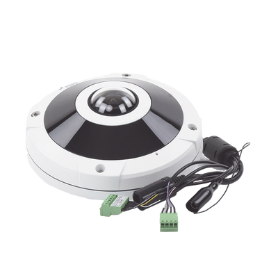 Cámara Fisheye 12MP | IK10/IP67 | Vista en 180°/360° | WDR | microSD | Intelligent Codec | IR 15m | Failover | Audio de Dos Vías