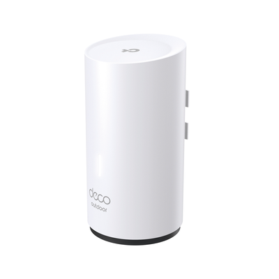 Router Inalámbrico MESH Exterior para Hogar / Doble Banda Wi-Fi 6 AX3000 Mbps / 2 Puerto Gigabit WAN/LAN / Puertos PoE 802.3 af/at Entrada / 2 Antenas Internas / Protección IP65 / Administración Mediante la App Deco (iOS, Android)