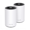 Kit 2 Routers Inalámbricos MESH Interior para Hogar / Doble Banda Wi-Fi 6E AX5400 Mbps / 3 Puerto Gigabit WAN/LAN / 4 Antenas Internas / Administración Mediante la App Deco (iOS, Android) / Protección HomeShield