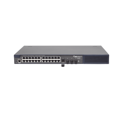 Switch PoE 802.3af/at | DirectIP Gigabit | 24 puertos RJ45 | 4 Puertos Fibra Óptica | 380W PoE