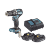 Rotomartillo/Taladro Inalámbrico SIN CARBONES, Broquero de 1/2", 1,700 RPM, 18V, Torque: 42 N.m C/2 Bat. (1.5Ah) y Cargador.