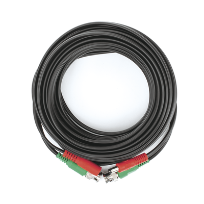 Cable coaxial ( BNC RG59 ) + Alimentación / SIAMÉS / 10 Metros / 100 % COBRE / Para Cámaras 4K / Uso interior y exterior