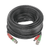 Cable coaxial ( BNC RG59 ) + Alimentación / SIAMÉS / 20 Metros / Aleación Cobre + Aluminio CCA / Para Cámaras 4K / Uso interior y exterior