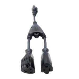 Cable con derivación Vca / 1 Entrada macho Vca / 2 salidas hembra Vca Cable con derivación Vca / 1 Entrada macho Vca / 2 salidas hembra Vca