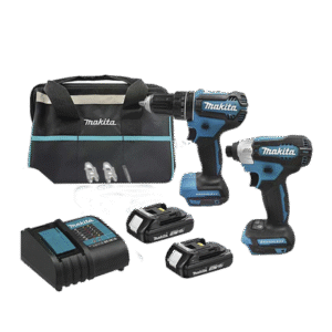 Kit de Rotomartillo Atornillador DHP485Z + Atornillador de Impacto DTD157Z, incluye 2 Baterías BL1815N, 1 Cargador DC18SD y Maleta de lona.