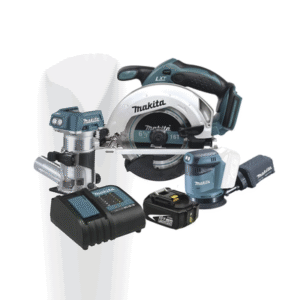 Kit Inalámbrico De Carpintería, Sierra Circular + Router Inalámbrico + Lijadora Orbital